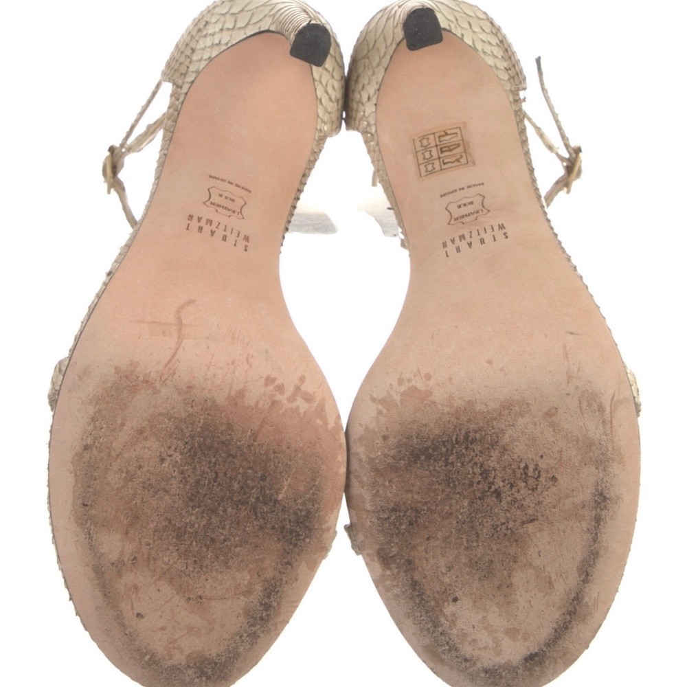 Stuart Weitzman Leather Sandals - Picture 5 of 5